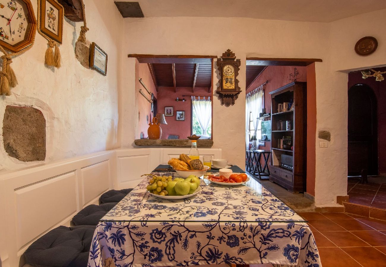 Casa rural en Moya - Conjunto de 3 casas en Fontanales con piscina privada