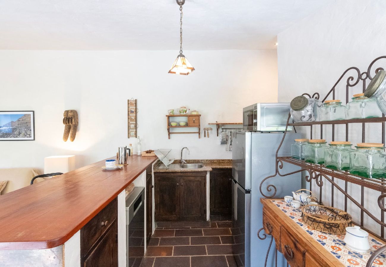 Huis in Agaete - GC0369 Vakantiehuis met privé zwembad in El Risco